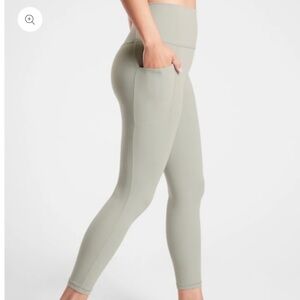 Athleta Sage Green High-Rise Pocket Leggings